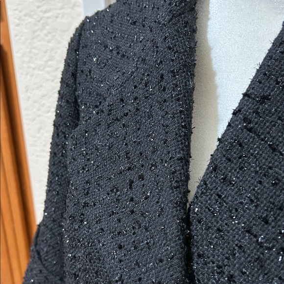 Spiegel Black Textured Blazer short sleeves - Picture 3 of 15